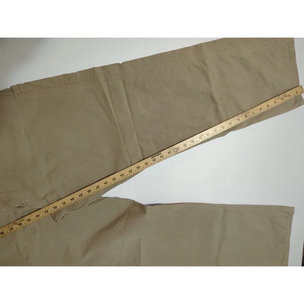 Carhartt Mens 38x34 Dark Khaki Loose Fit Canvas Carpenter 36x32 B159 GKH